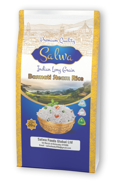 Salwa Basmati Steam Rice Front page